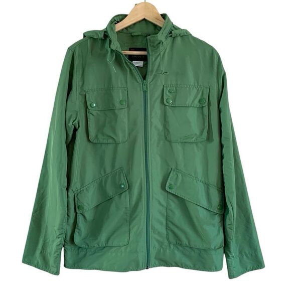 LACOSTE Zip Up Hooded Windbreaker Jacket - Picture 1 of 6